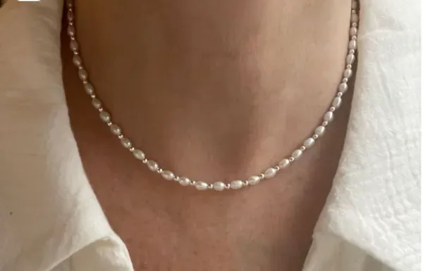Silver_Pearls_And_Stones_Necklace_For_Women_Pack_Of_4