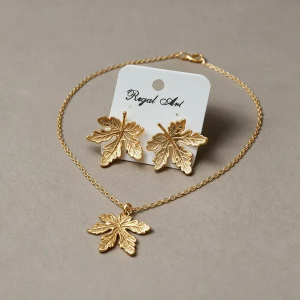 Golden_Stainless_Steel_Necklace_With_Earing_For_Women
