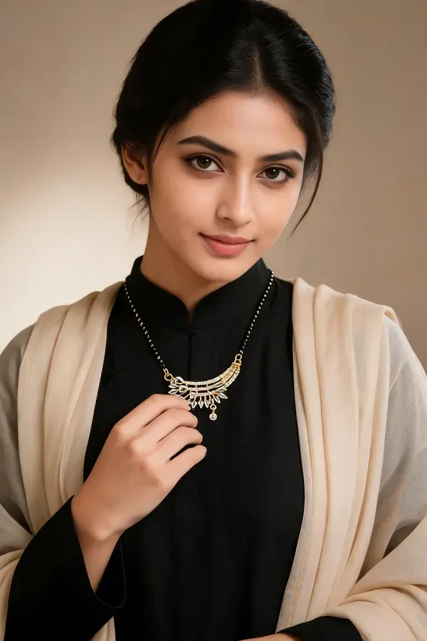 Golden_Diamond_With_Pearls_Mangalsutra_For_Women