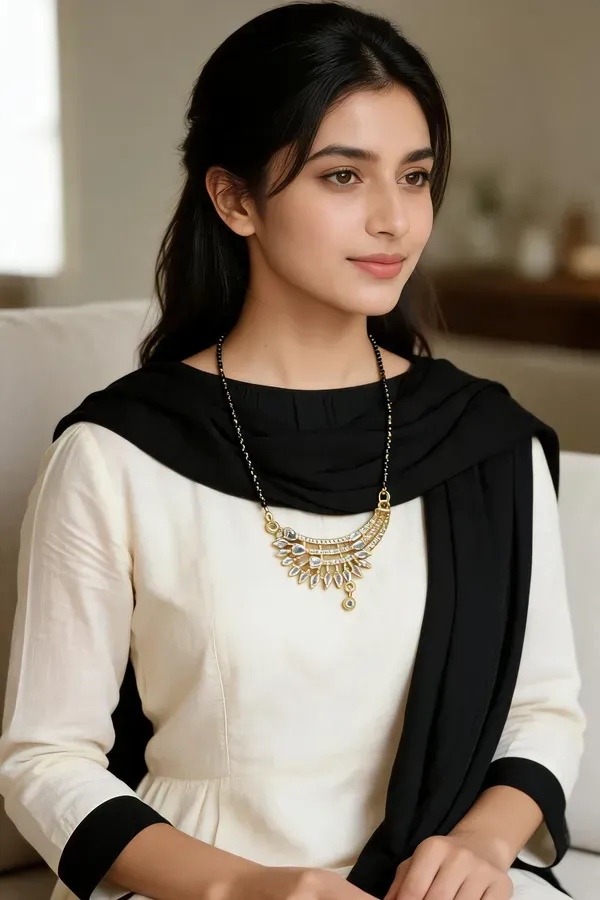 Golden_Diamond_With_Pearls_Mangalsutra_For_Women