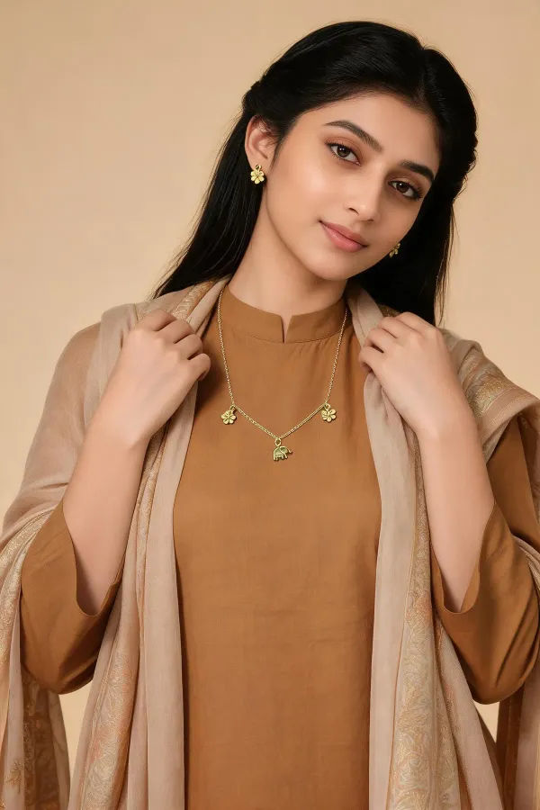 Golden_Stainless_Steel_Necklace_With_Earing_For_Women
