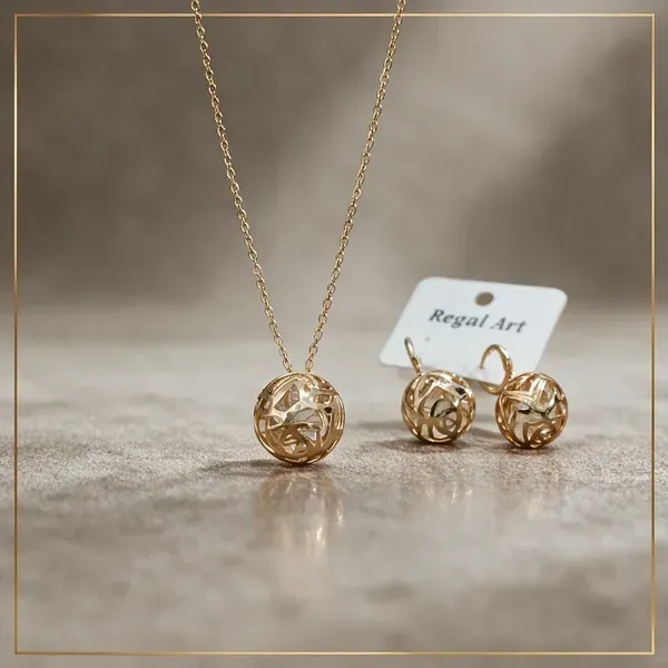 Golden_Stainless_Steel_Necklace_With_Earing_For_Women