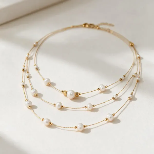 Golden_Pearls_And_Stones_Necklace_For_Women