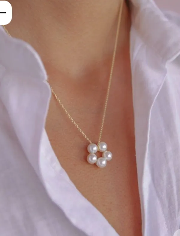 Gold_Tone_Pearl_Cluster_Pendant_Necklace_for_Women