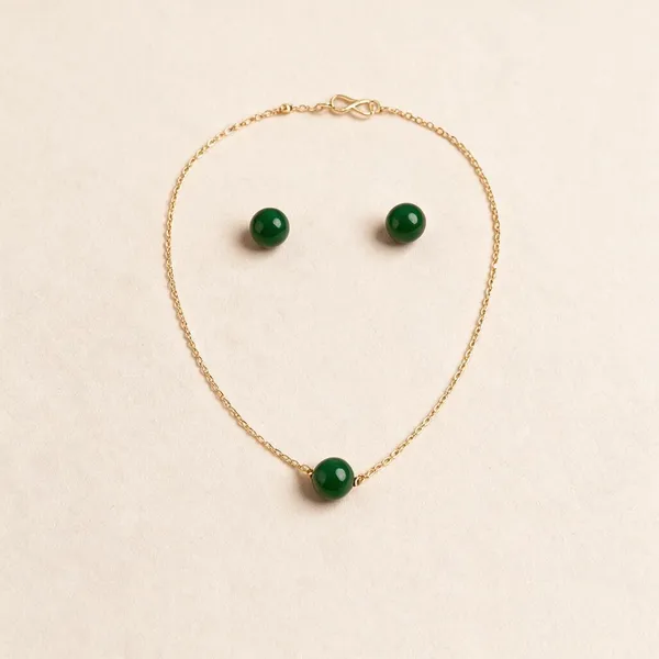 Golden_Stainless_Steel_Necklace_With_Earing_For_Women