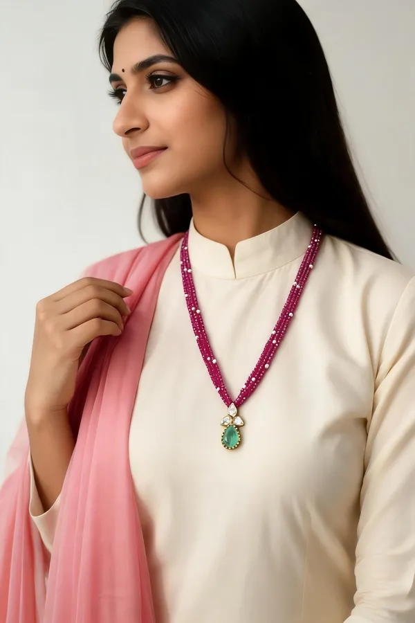 Pink_Pearls_And_Stones_Necklace_For_Women