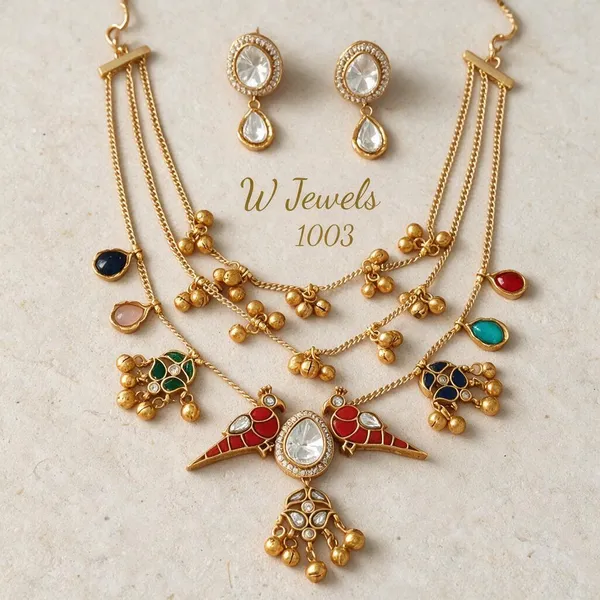 Golden_Stainless_Steel_Necklace_With_Earing_For_Women