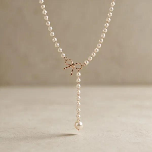 Golden_Pearls_And_Stones_Necklace_For_Women