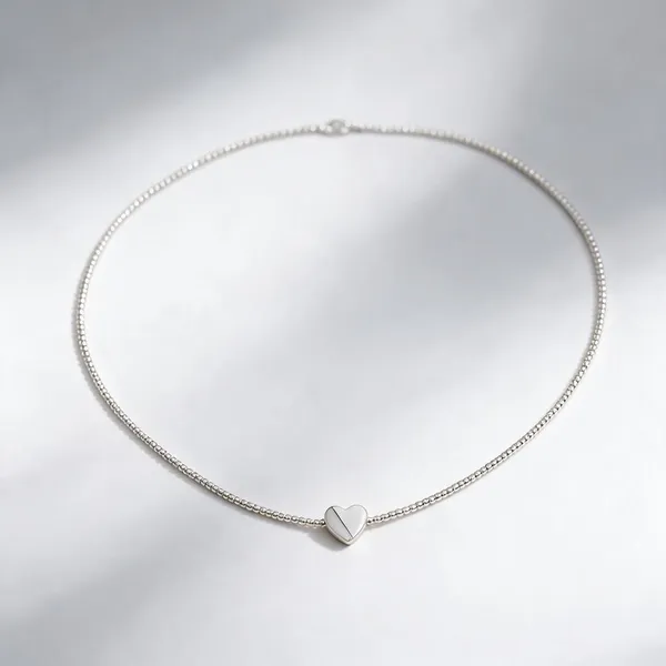 White_Stainless_Steel_Necklace_For_Women