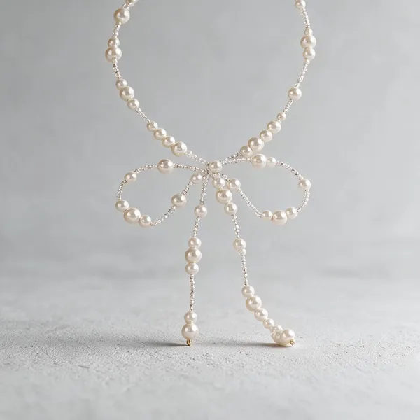 White_Pearls_And_Stones_Necklace_For_Women