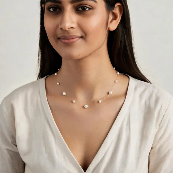 White_Pearls_And_Stones_Necklace_For_Women