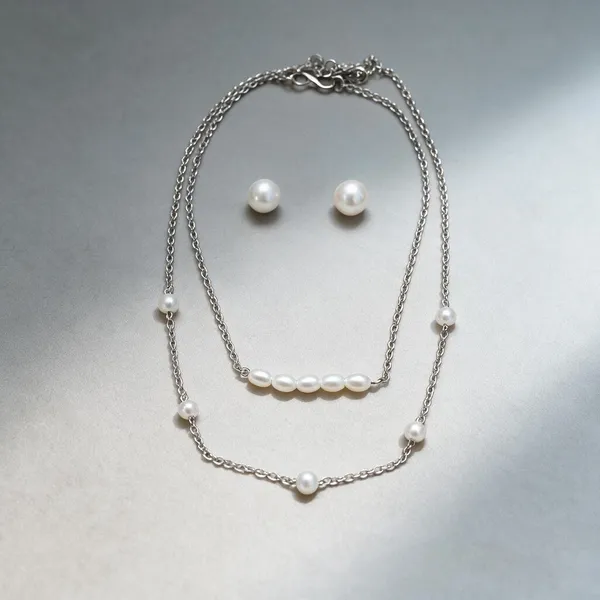 Silver_Stainless_Steel_Necklace_With_Earing_For_Women