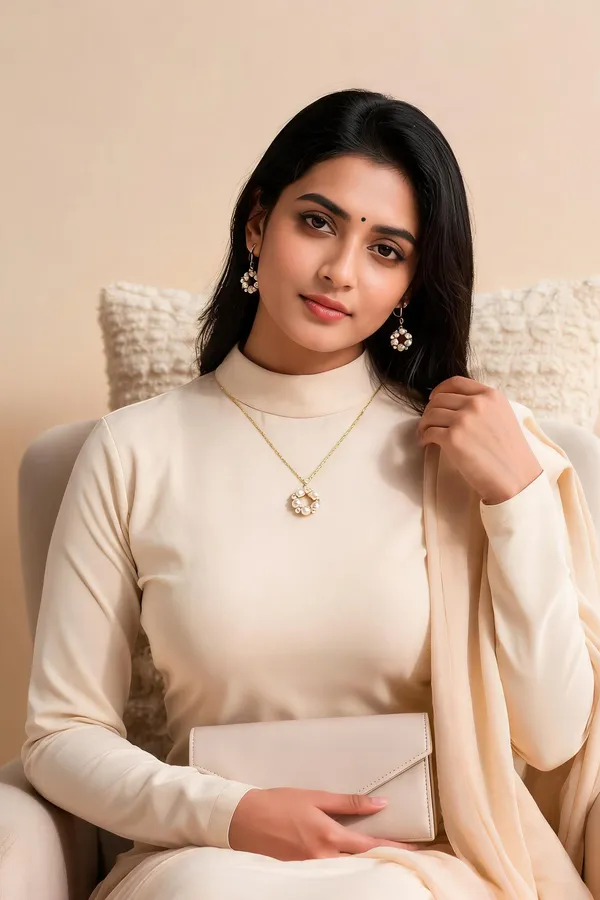Golden_Stainless_Steel_Necklace_With_Earing_For_Women