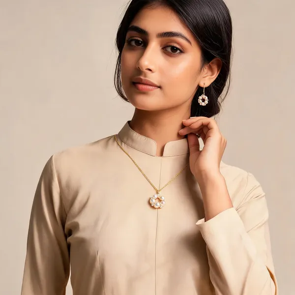 Golden_Stainless_Steel_Necklace_With_Earing_For_Women