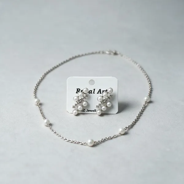 Silver_Stainless_Steel_Necklace_With_Earing_For_Women