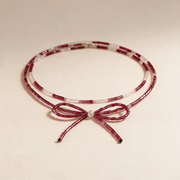 Pink_Stainless_Steel_Necklace_For_Women
