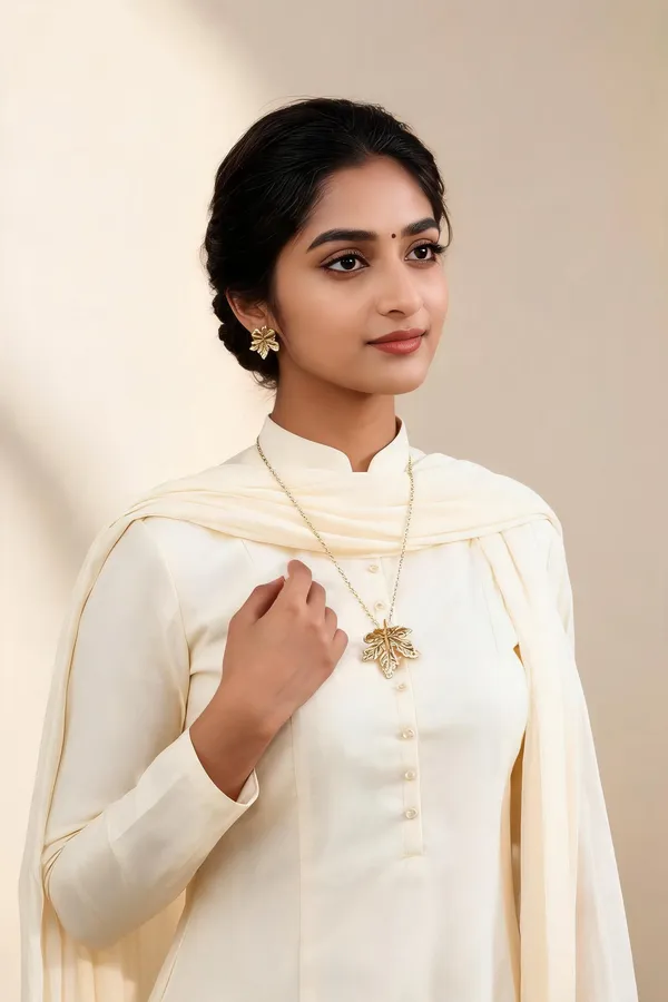 Golden_Stainless_Steel_Necklace_With_Earing_For_Women