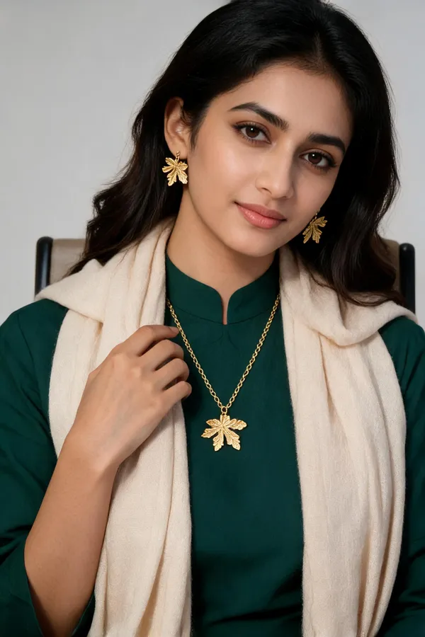 Golden_Stainless_Steel_Necklace_With_Earing_For_Women