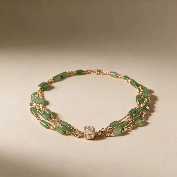 Golden_Pearls_And_Stones_Necklace_For_Women