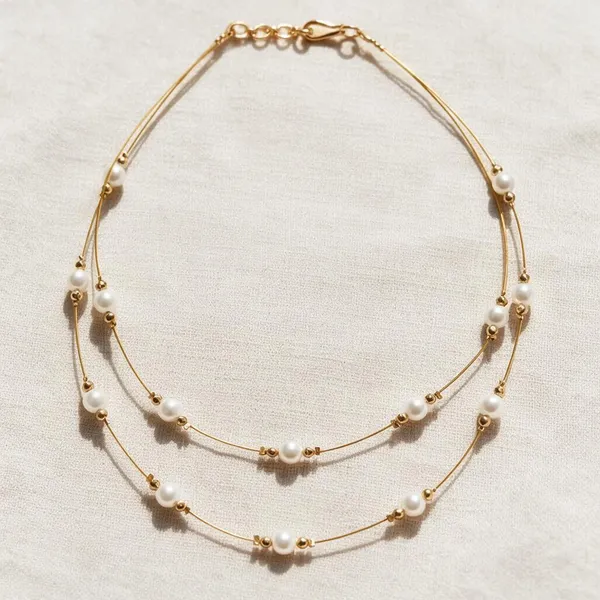 Golden_Pearls_And_Stones_Necklace_For_Women
