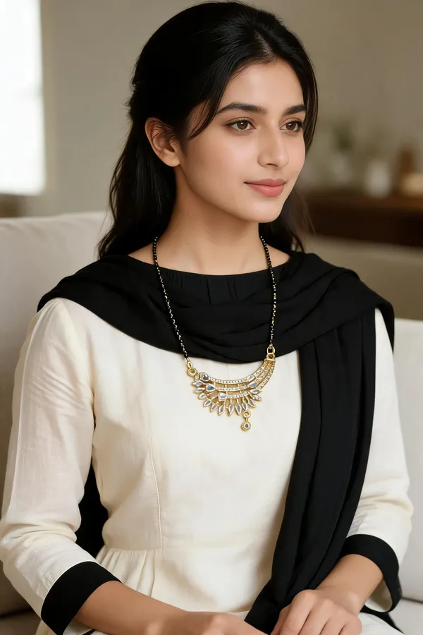 Golden_Diamond_With_Pearls_Mangalsutra_For_Women