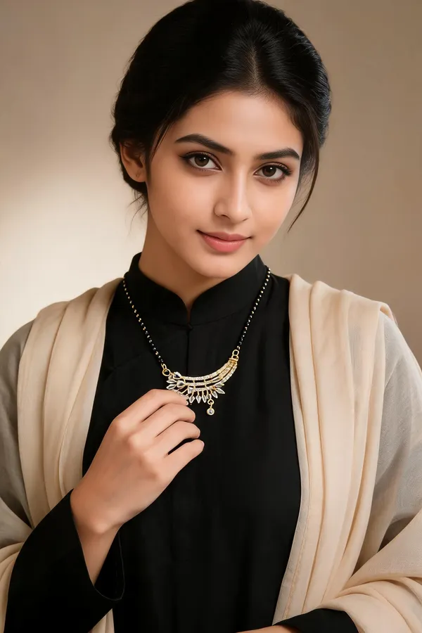 Golden_Diamond_With_Pearls_Mangalsutra_For_Women