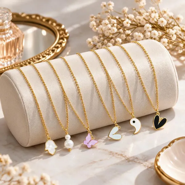Golden_Stainless_Steel_Necklace_For_Women_Set_Of_7