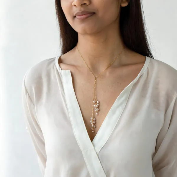 Golden_Pearls_And_Stones_Necklace_For_Women