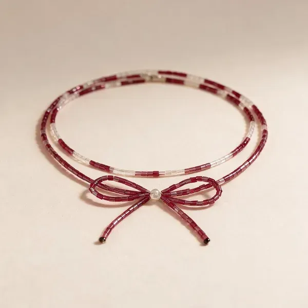 Pink_Stainless_Steel_Necklace_For_Women