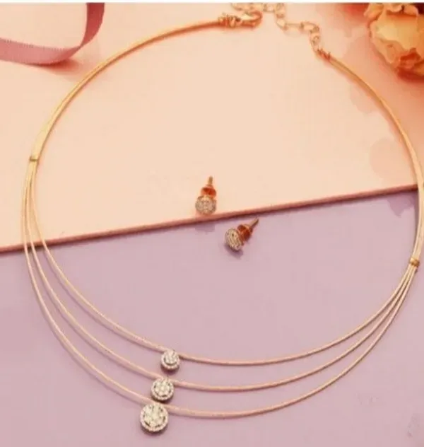 Golden_Stainless_Steel_Necklace_With_Earing_For_Women