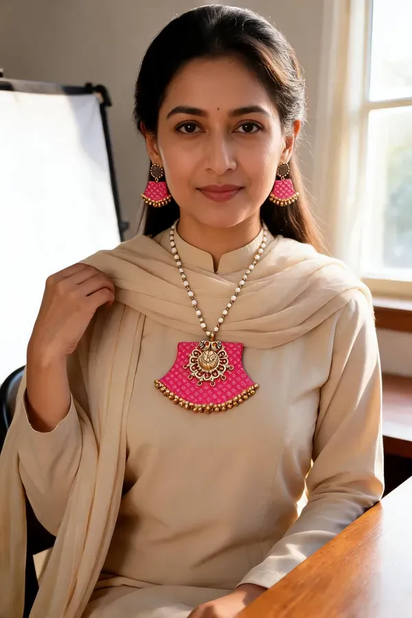 Golden_Stainless_Steel_Necklace_With_Earing_For_Women