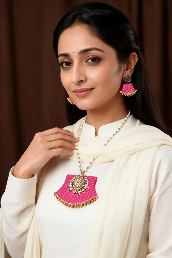 Golden_Stainless_Steel_Necklace_With_Earing_For_Women