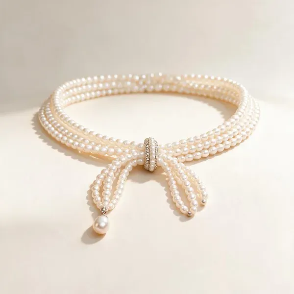 White_Pearls_And_Stones_Necklace_For_Women