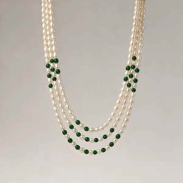 White_Pearls_And_Stones_Necklace_For_Women