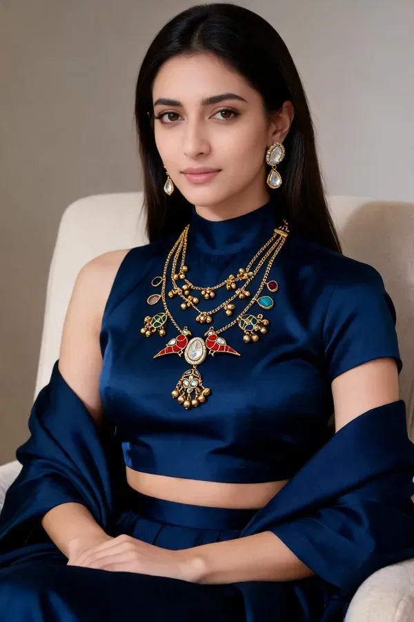 Golden_Stainless_Steel_Necklace_With_Earing_For_Women