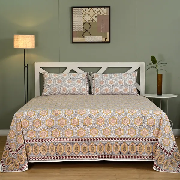 Block_Print_Percale_Cotton_King_Size_Bedsheet