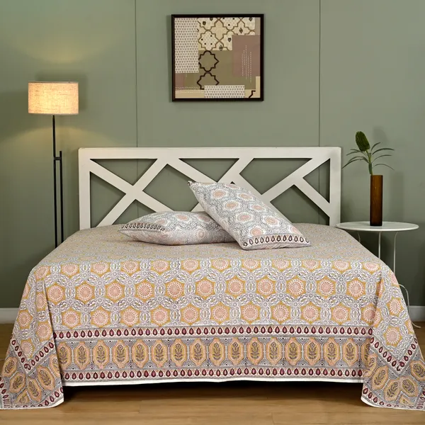 Block_Print_Percale_Cotton_King_Size_Bedsheet