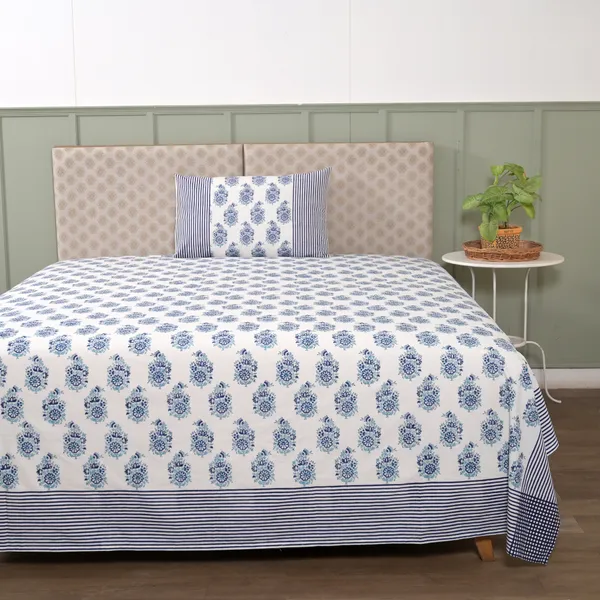 Block_Print_Percale_Cotton_King_Size_Bedsheet