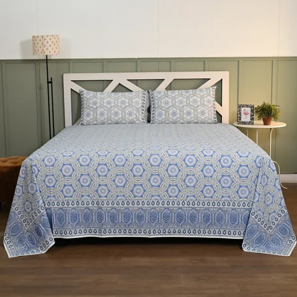 Block_Print_Percale_Cotton_King_Size_Bedsheet