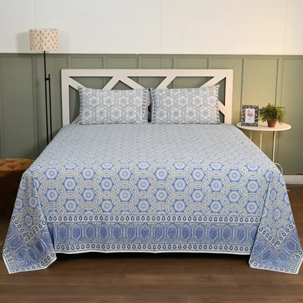 Block_Print_Percale_Cotton_King_Size_Bedsheet