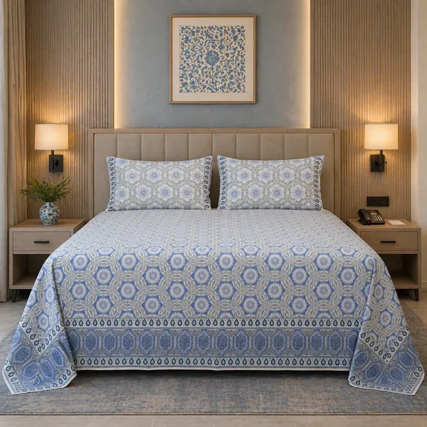Block_Print_Percale_Cotton_King_Size_Bedsheet