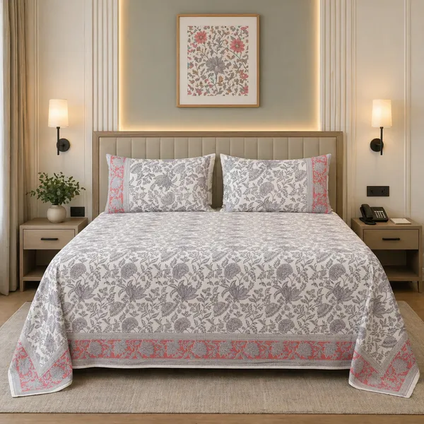 Block_Print_Percale_Cotton_King_Size_Bedsheet