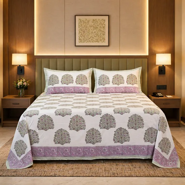 Block_Print_Percale_Cotton_King_Size_Bedsheet