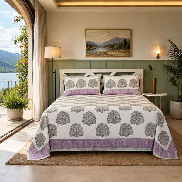 Block_Print_Percale_Cotton_King_Size_Bedsheet