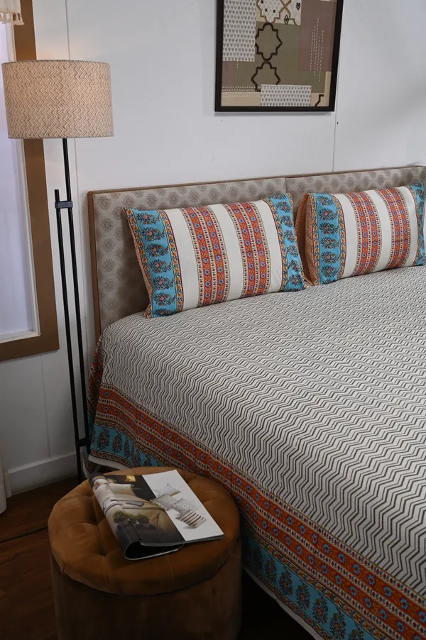 Block_Print_Percale_Cotton_King_Size_Bedsheet
