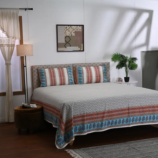 Block_Print_Percale_Cotton_King_Size_Bedsheet