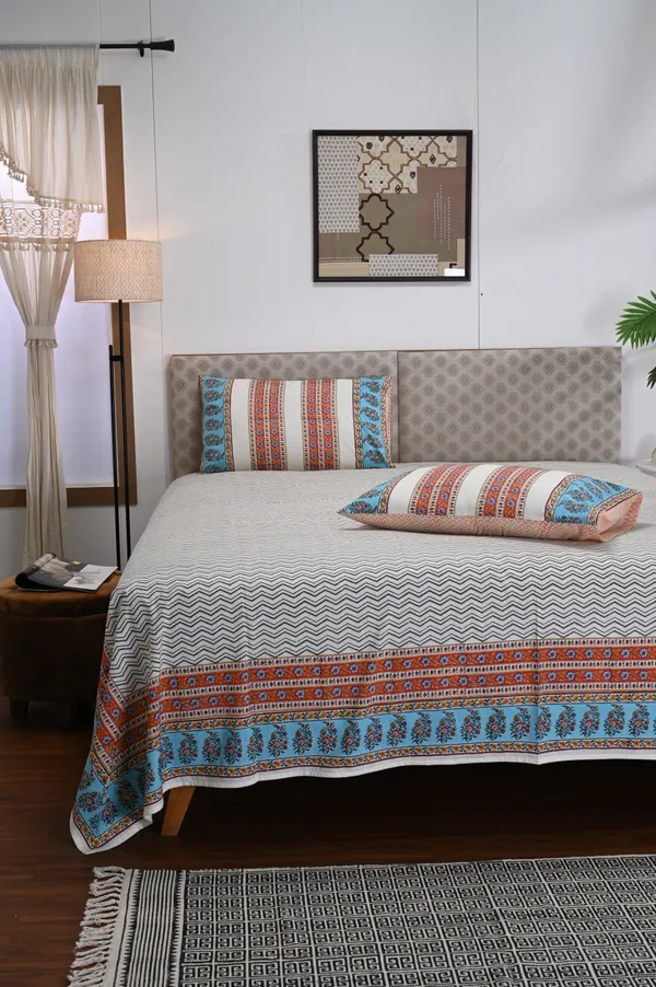 Block_Print_Percale_Cotton_King_Size_Bedsheet