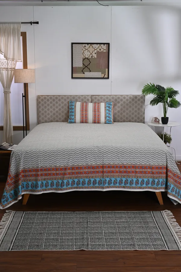 Block_Print_Percale_Cotton_King_Size_Bedsheet