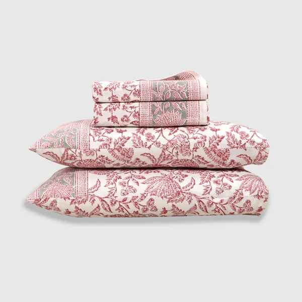 Percale_Cotton_Block_Print_Pink_King_Size_Bedsheet