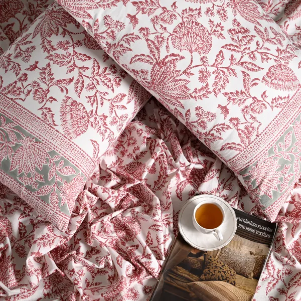 Percale_Cotton_Block_Print_Pink_King_Size_Bedsheet